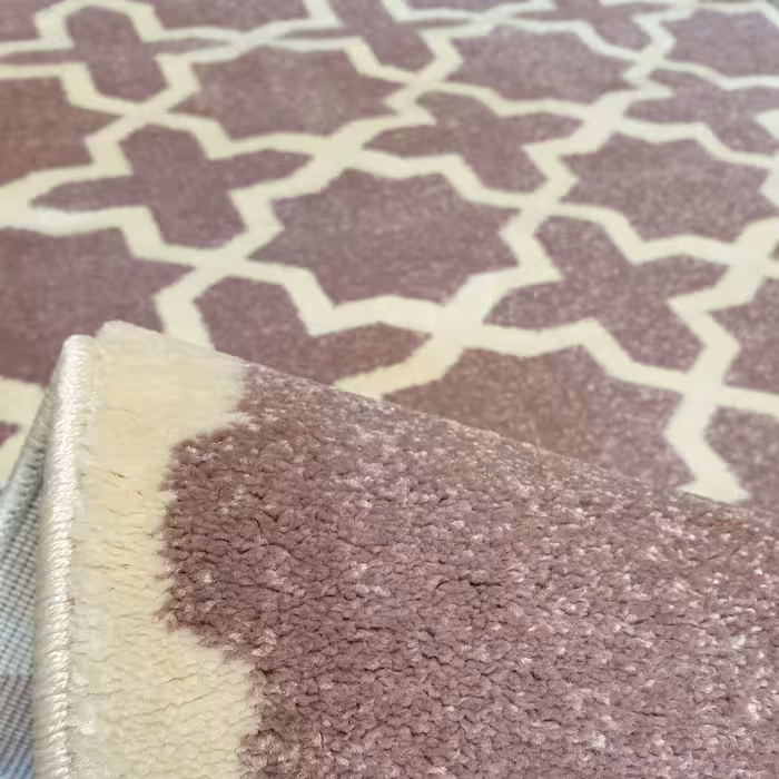 فرش ماشینی ساوین طرح 7283 زمینه یاسی