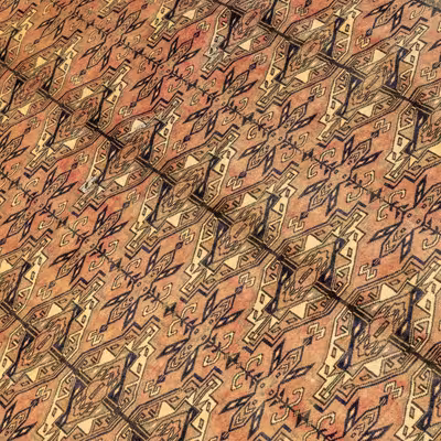 فرش دستبافت  سه و نیم متری مدل ترکمن کد 40.1870