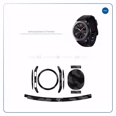 برچسب ماهوت طرح Night-Army مناسب برای ساعت هوشمند سامسونگ Galaxy Gear S3 Frontier