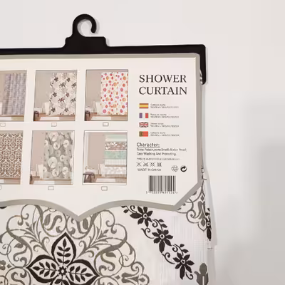 پرده حمام طرح سنتی سایز 200x180 سانتیمتر