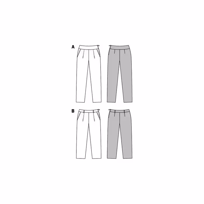 الگوی خیاطی شلوار زنانه بوردا استایل کد 7068 سایز 36 تا 48 متد مولر