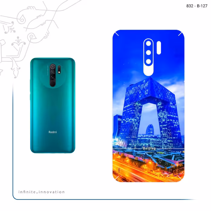 برچسب پوششی ماهوت مدل Beijing city مناسب برای گوشی موبایل شیائومی Redmi 9