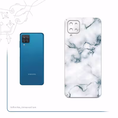 برچسب پوششی ماهوت مدل Blanco-Smoke-Marble مناسب برای گوشی موبایل سامسونگ Galaxy A12 Nacho