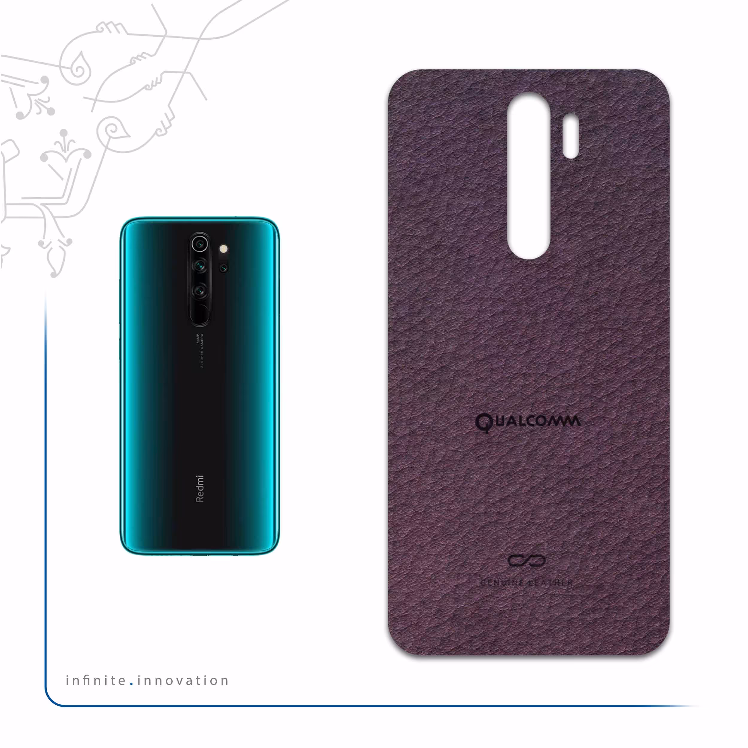 برچسب پوششی ماهوت مدل PL-QLQM مناسب برای گوشی موبایل شیائومی Redmi Note 8 Pro