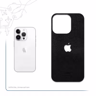 برچسب پوششی ماهوت مدل Black-Leather مناسب برای گوشی موبایل اپل iPhone 14 Pro