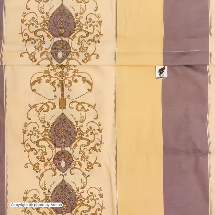 ملحفه آدنو مدل درباری کد IR101 دونفره سایز 220x240 سانتی متر