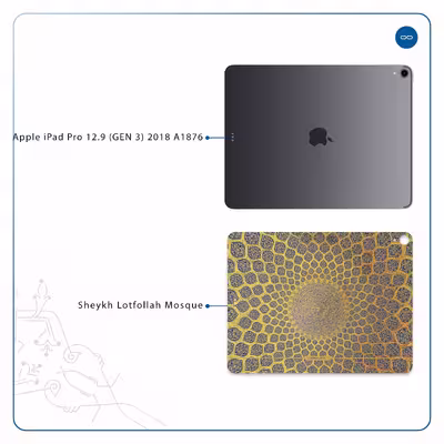 برچسب پوششی ماهوت مدل Iran-Tile2 مناسب برای تبلت اپل iPad Pro 12.9 (GEN 3) 2018 A1876