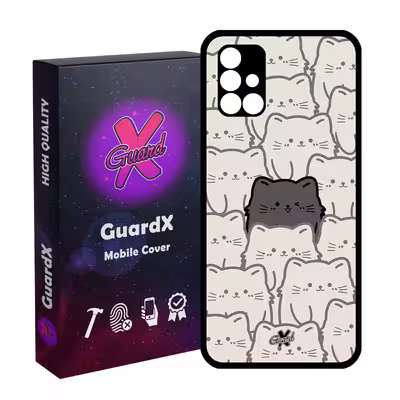 کاور گارد ایکس طرح گربه مدل Glass10545 مناسب برای گوشی موبایل سامسونگ Galaxy A51 5G