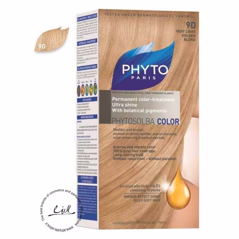 کیت رنگ مو فیتو مدل PHYTO COLOR شماره 9D