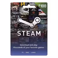 Steam Gift Card $100 US