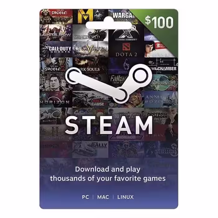 Steam Gift Card $100 US