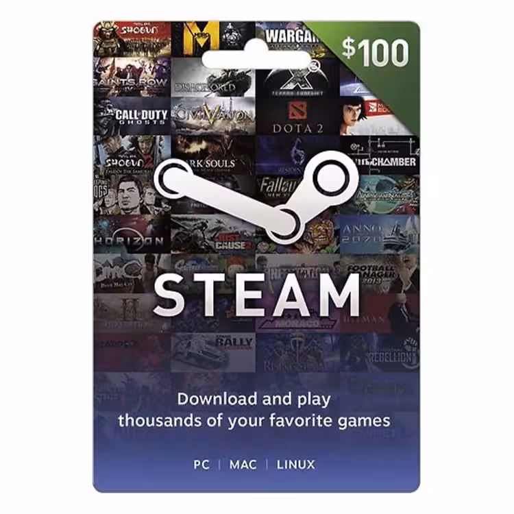 Steam Gift Card $100 US