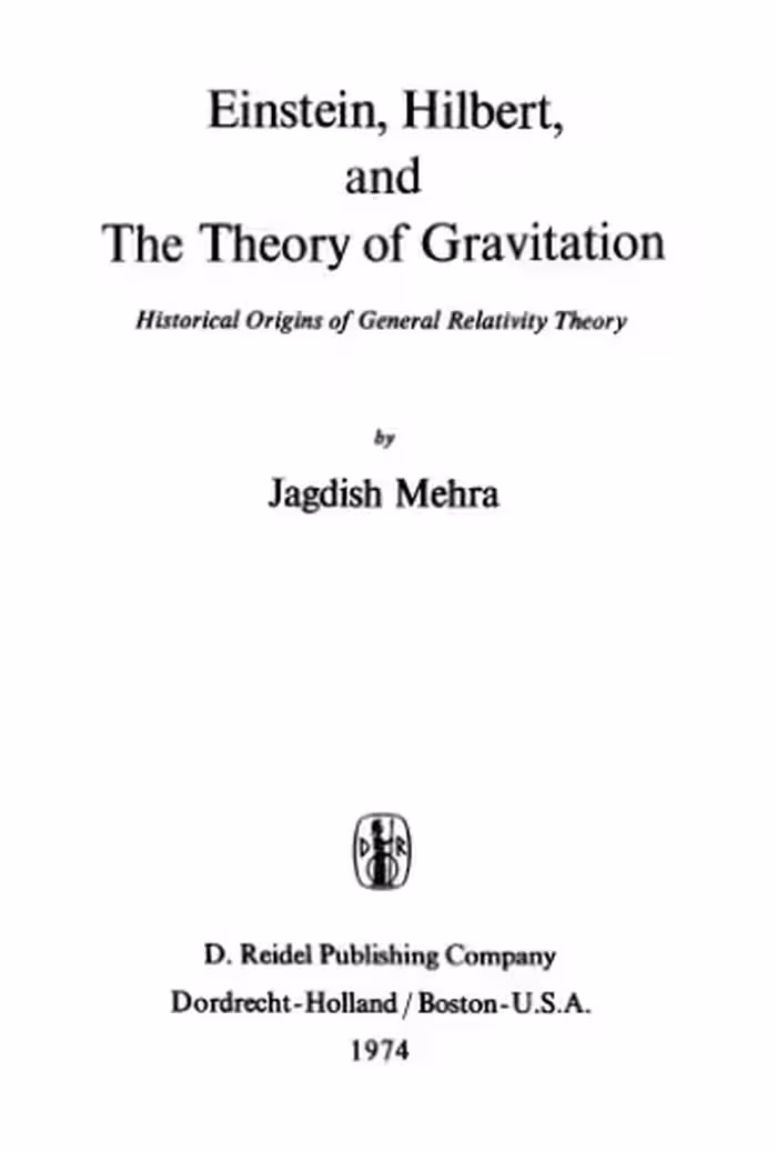 خرید و دانلود نسخه کامل کتاب Einstein, Hilbert, and the theory of gravitation