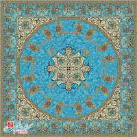 رومیزی ترمه مربع طرح فردوس