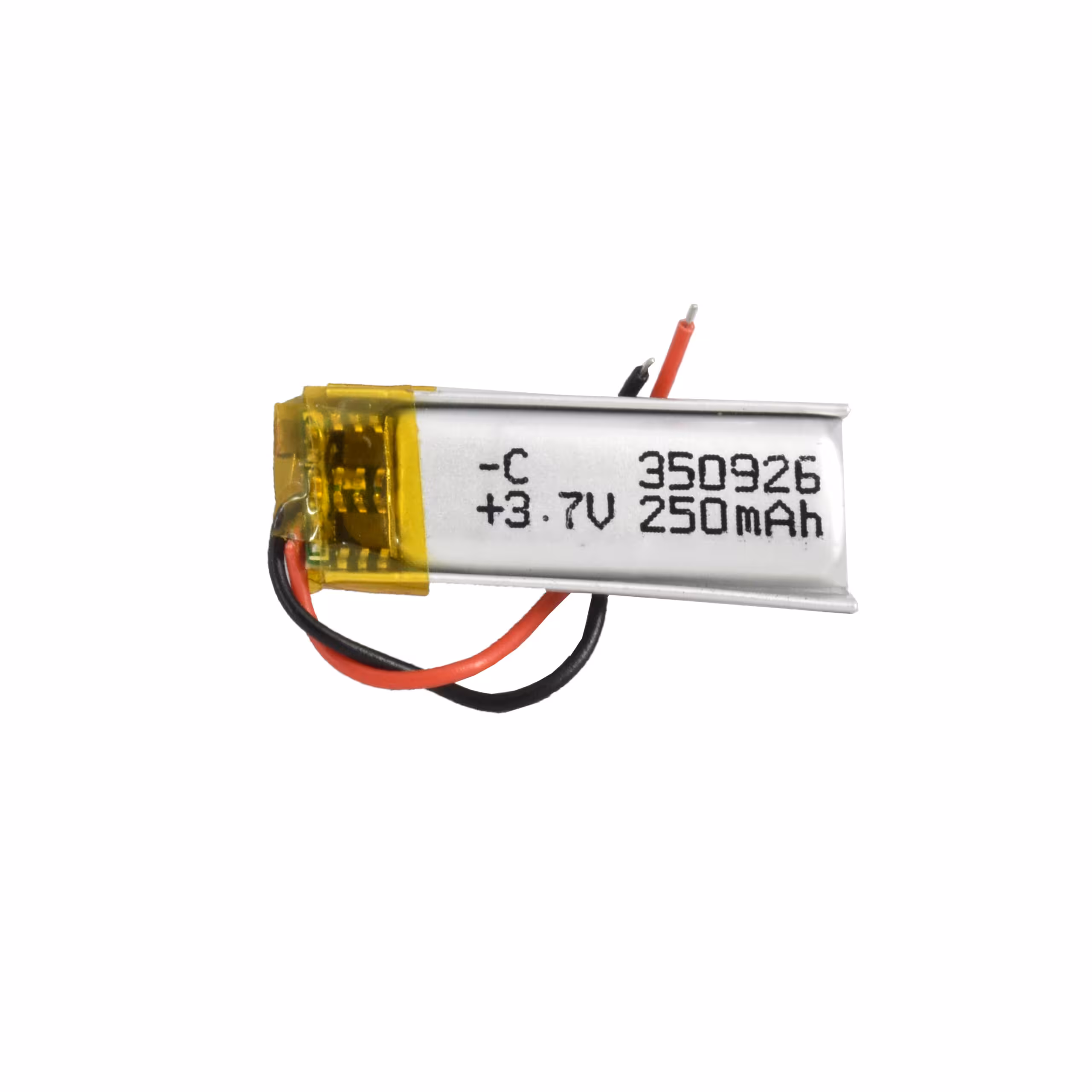 باتری لیتیوم پلیمر 3.7v ظرفیت 250mA ابعاد 350926