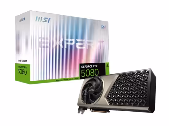کارت گرافیک ام اس آی مدل GeForce RTX 5080 EXPERT OC 16GB