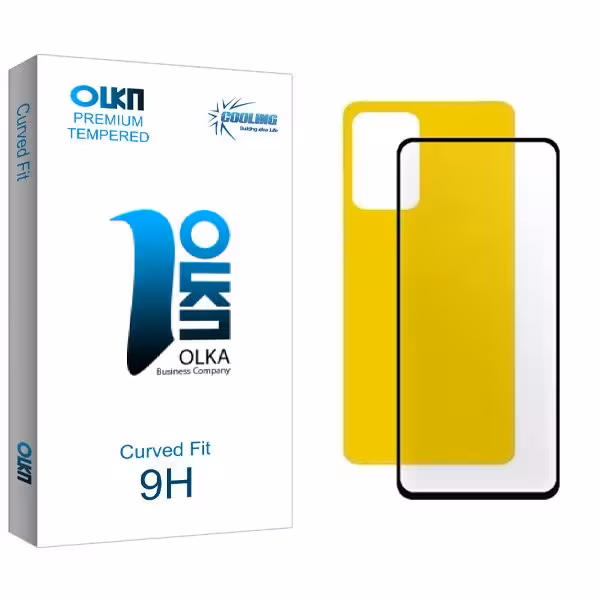محافظ صفحه نمایش شیشه ای کولینگ مدل Olka مناسب برای گوشی موبایل شیائومی Redmi Note 12 4G  به همراه محافظ پشت گوشی