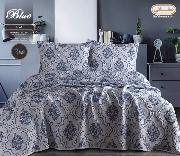 روتختی دونفره پیکه طرح داماسک 3 تکه