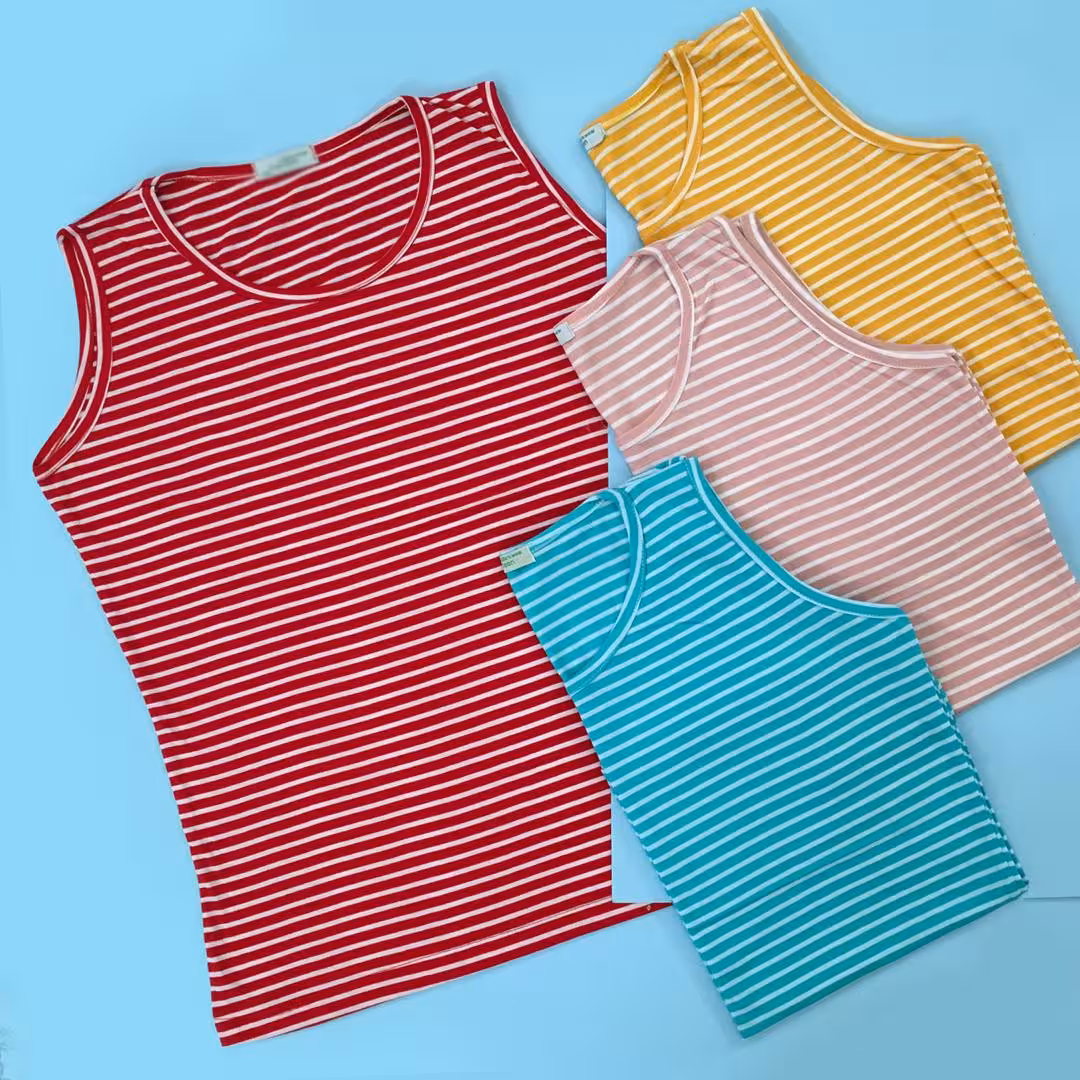 خرید و قیمت تاپ راه راه قواره دار زنانه مناسب سایز 38 تا 48