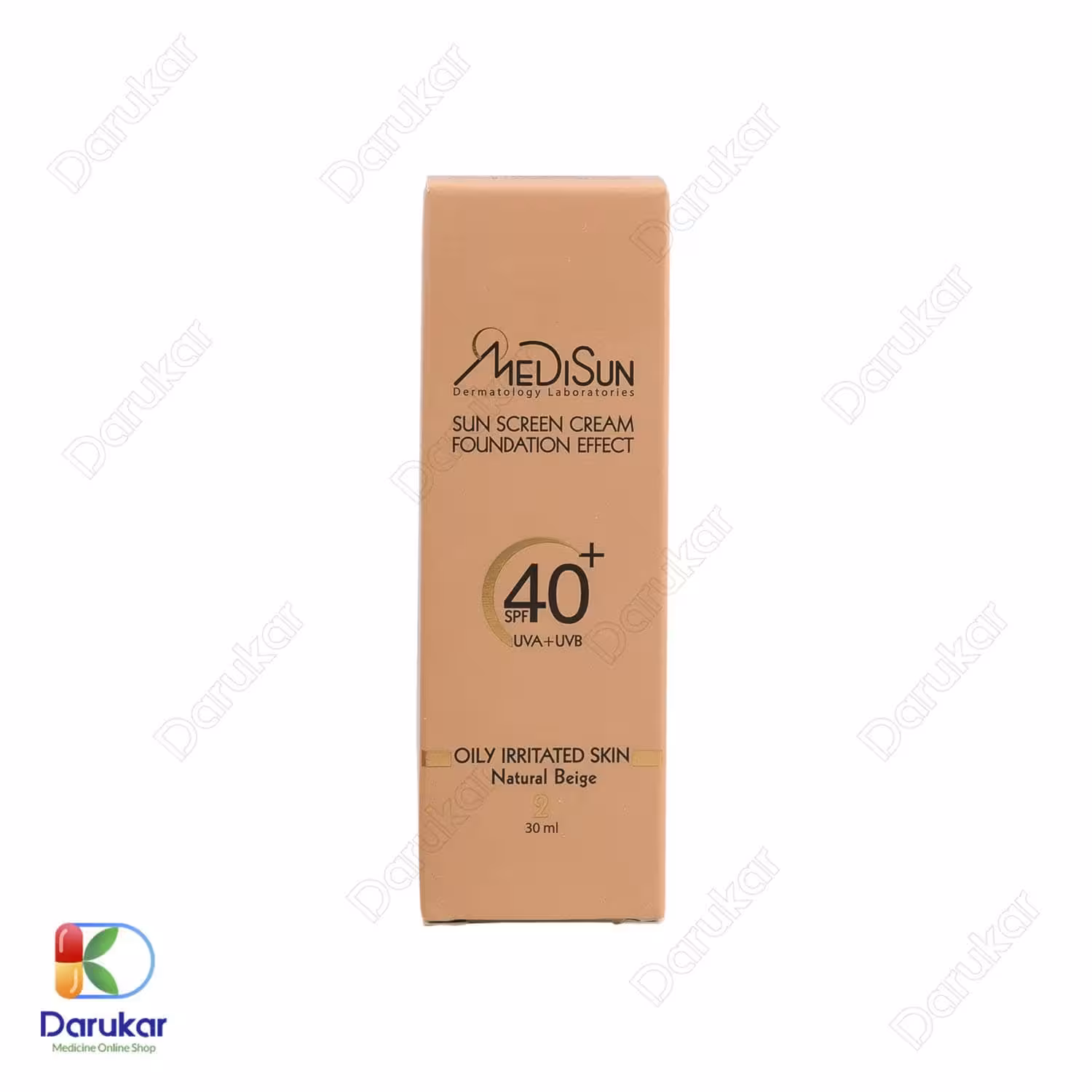 ضد آفتاب کرم پودری پوست حساس و چرب مدیسان SPF40