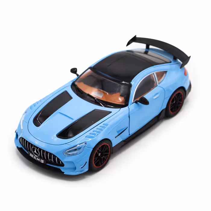 ماشین بنز فلزی عقب‌کش چراغ‌دار و موزیکال 1803A