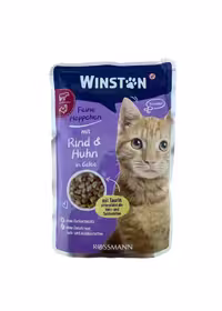 پوچ وينستون (Winston) گربه با طعم گوشت گاو و مرغ