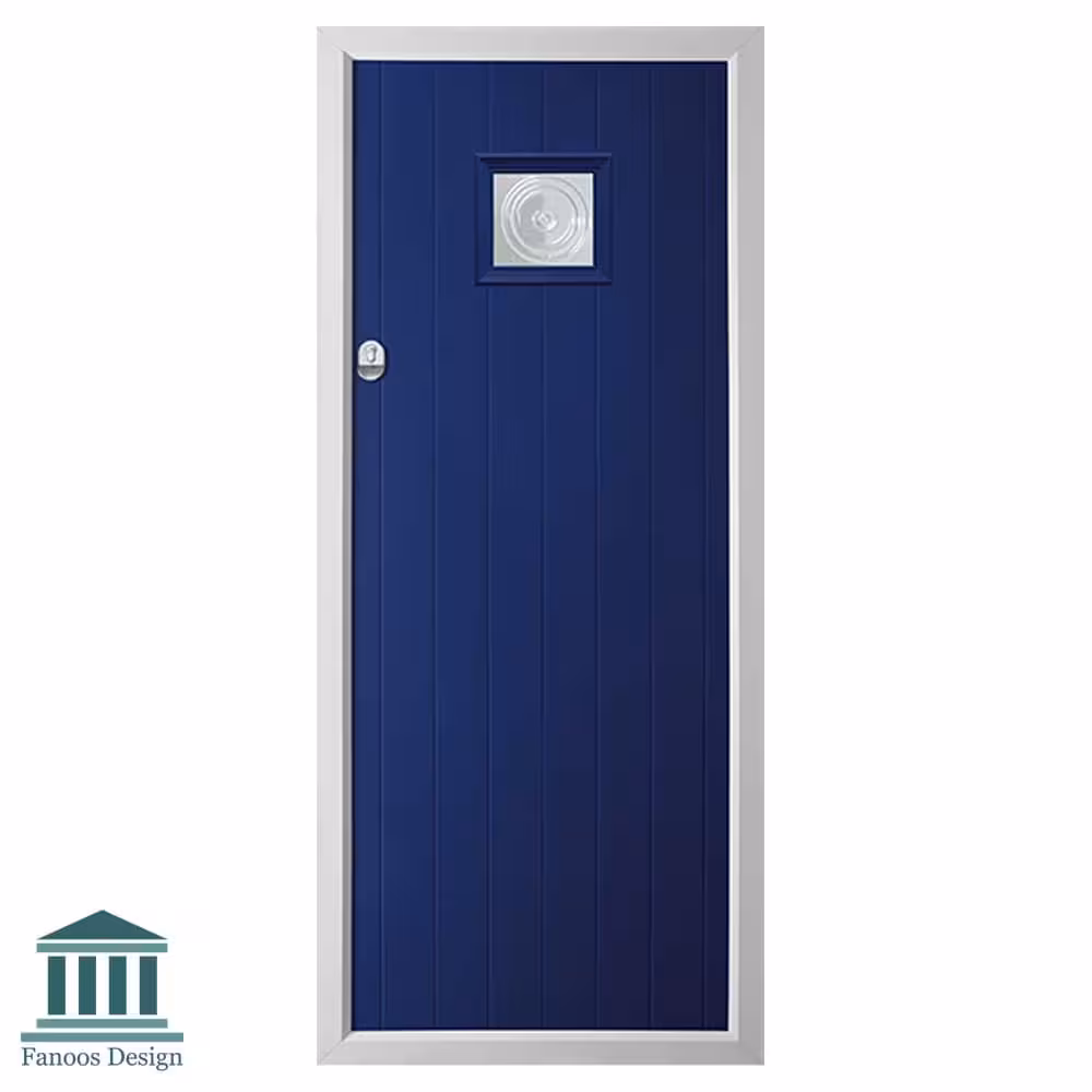 در ورودی آپارتمان منزل طرح انگلیسی  رنگ آبی کد 1582