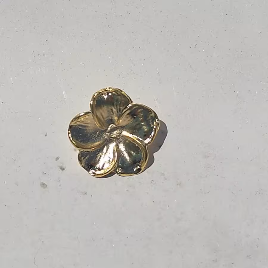 گل ریز فلزی طلایی  قطر 2.5 سانتی مخصوص روی چوب و رزین