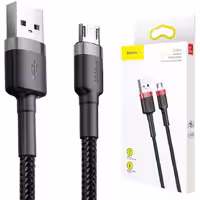 کابل تبدیل USB به microUSB برند باسئوس مدل CAMKLF-BG1، طول 1 متر