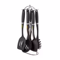 سرویس  کفگیر و ملاقه مشکی عروس تفلون