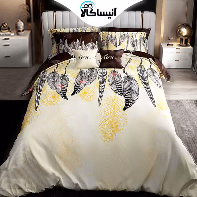 روتختی دو نفره پارلاک طرح برگ کد 45