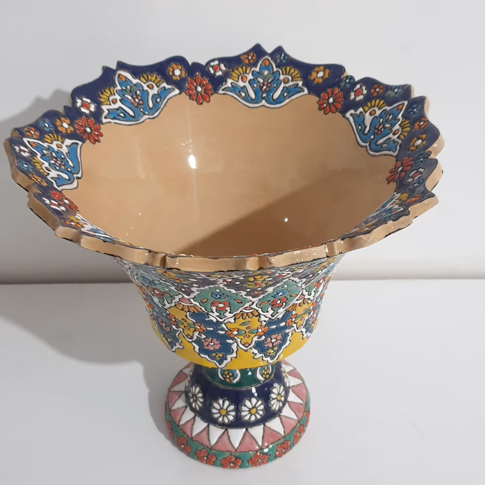 گزخوری،آجیل خوری سفالی میناکاری