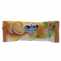 یسکویت کرمدار با طعم پرتقال مریم مینو 38 گرمی