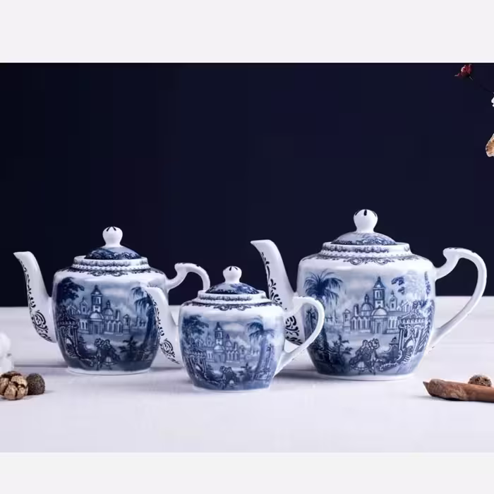 قوری چینی گرد آکسفورد، 3 عددی