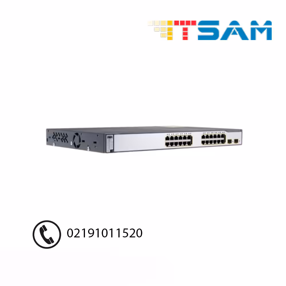 سوئیچ شبکه PoE سیسکو 24 پورت WS-C3750V2-24PS-S