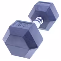 دمبل مدل Rubber شش‌ضلعی وزن 10 کیلوگرم