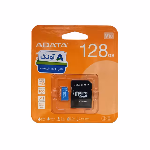 رم میکرو 128 گیگ ای دیتا ADATA Premier AP V10 U1 100MB/s   خشاب