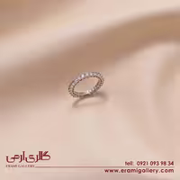 انگشتر نقره دورنگین ES_5498