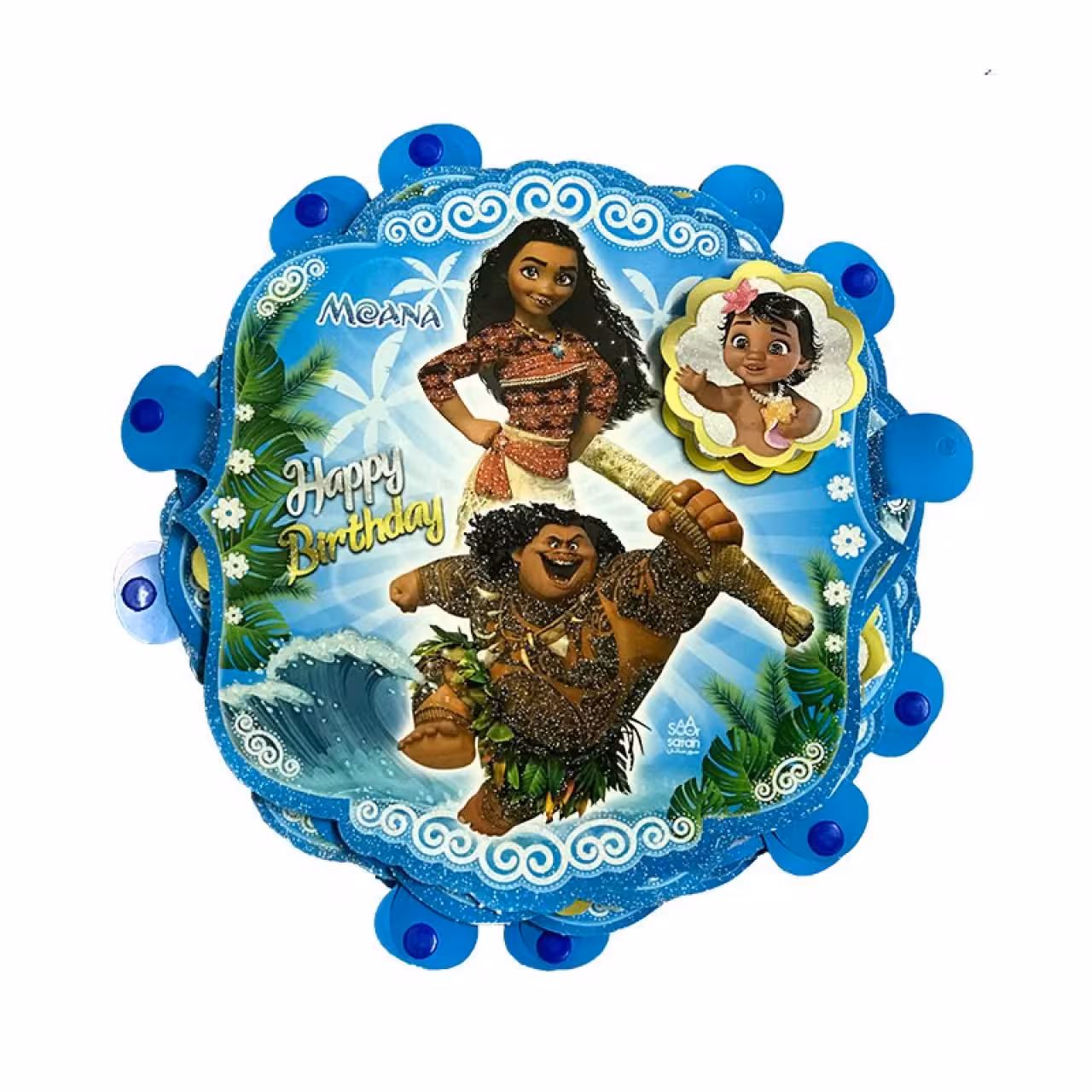 ریسه تزئینی مدل گرد طرح موآنا بسته 10 عددی