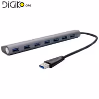 هاب USB3.0 حرفه ای 7 پورت با ادابتور (مارک فرانت)