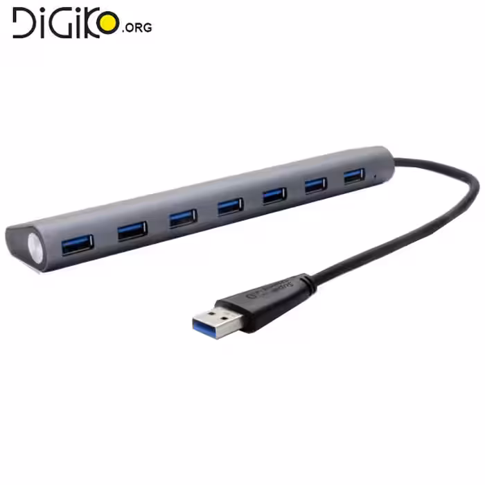 هاب USB3.0 حرفه ای 7 پورت با ادابتور (مارک فرانت)