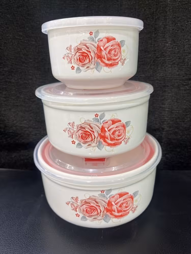 ظرف نگهدارنده مدل سرامیکی مجموعه 3عددی کد 436