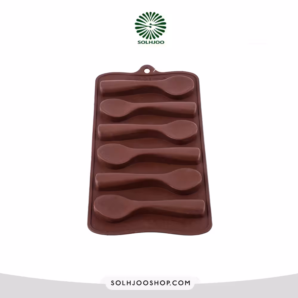 قالب سیلیکونی شکلات قاشق 6 عددی