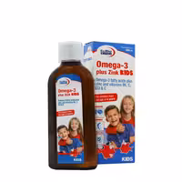 شربت امگا 3 پلاس زینک کیدز یوروویتال 200 میلی لیتر
