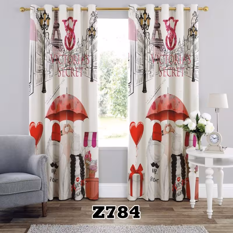 پرده سه بعدی طرح لاو