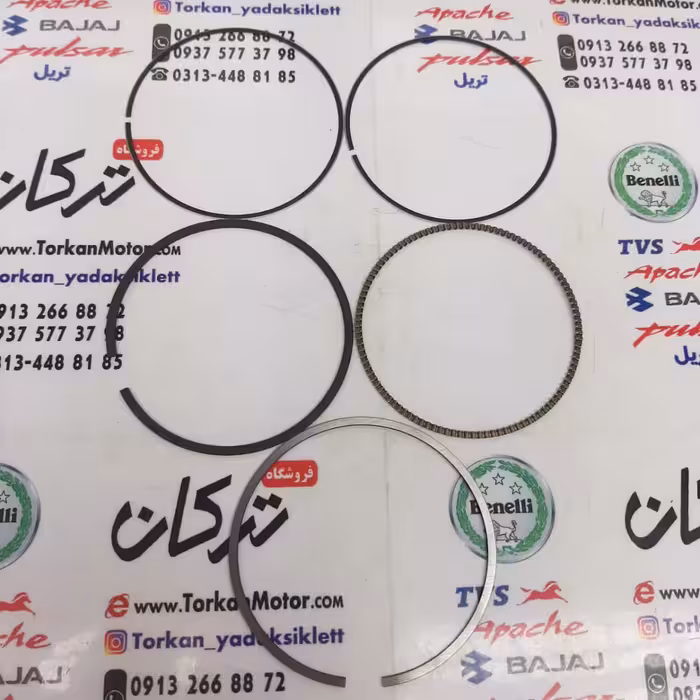 رینگ تکی پیستون ( پستان ) موتور بنلی 300 دوسیلندر نیوفیس جدید 1397 به بالا ( سایز صفر )