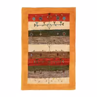 گبه دستباف یک متری طرح درخشان کد 4020108