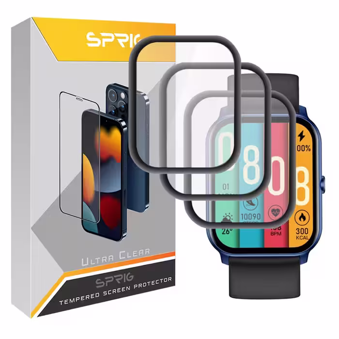 محافظ صفحه نمایش نانو اسپریگ مدل SPG مناسب برای ساعت هوشمند شیائومی Kieslect KS Mini بسته سه عددی | کالا برتری