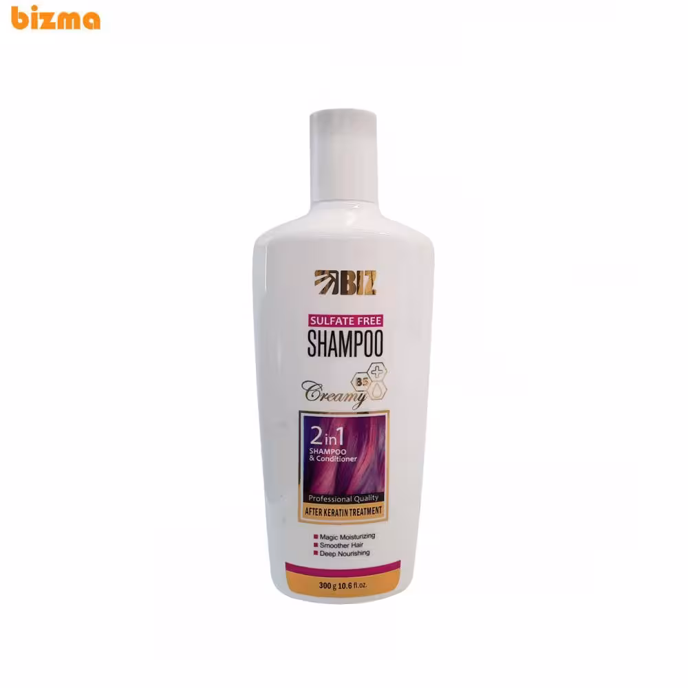 شامپو سولفات فری مناسب موهای کراتینه شده بیز حجم 300 میلی لیتر