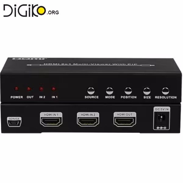 سوئیچ 2 پورت HDMI با نمایش چند گانه بدون وقفه